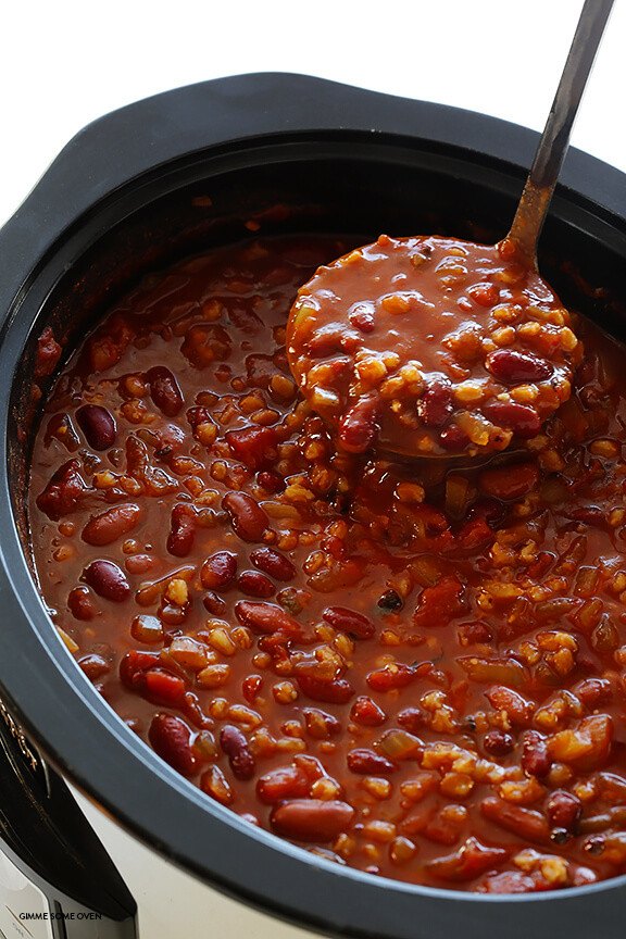 Vegetarian Chilli Recipes
 Slow Cooker Ve arian Chili