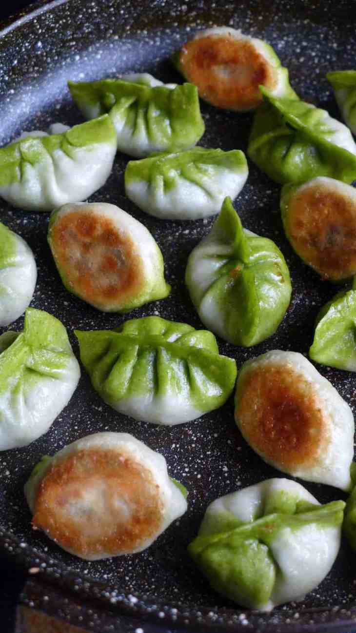 Vegetarian Dumplings Recipe
 Pan fried ve arian dumplings potstickers 素煎饺 – Red
