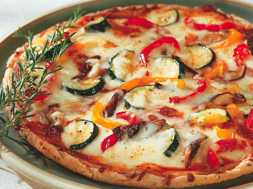 Vegetarian Pizza Recipes
 Roasted Ve able Pizza Topping