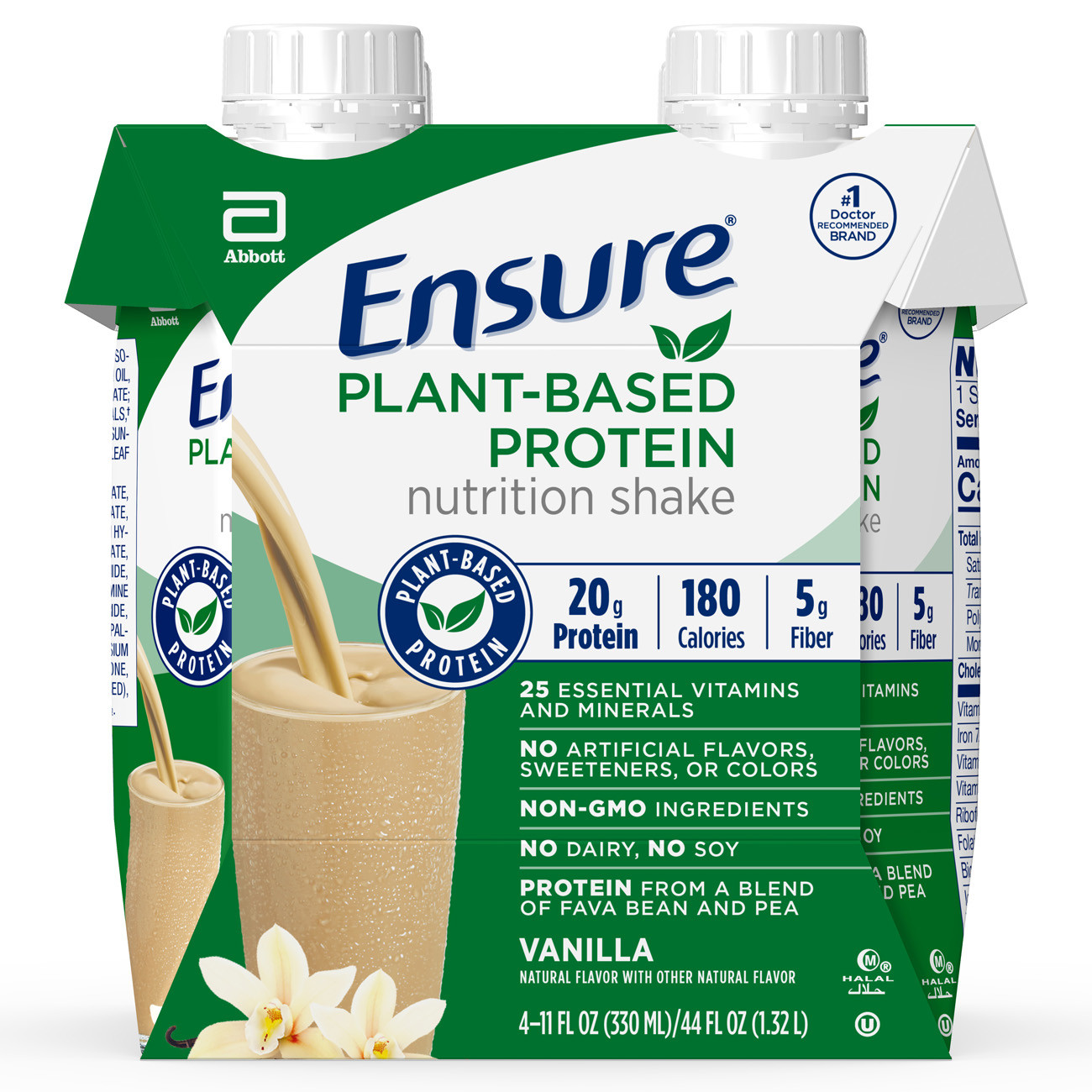 Vegetarian Protein Drink
 Ensure Plant Based Vegan Protein Nutrition Shakes