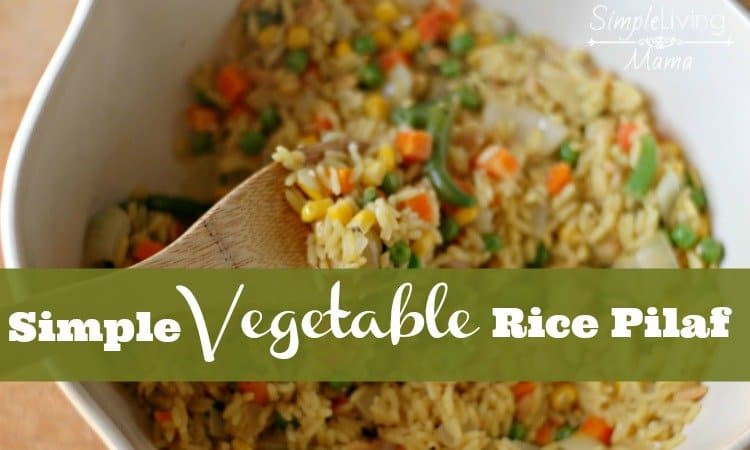 Vegetarian Rice Pilaf
 Simple Ve able Rice Pilaf Simple Living Mama