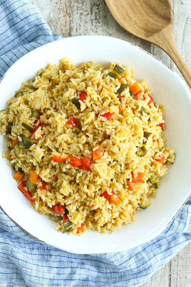 Vegetarian Rice Pilaf
 Perfect Rice Pilaf with Ve ables Happy Healthy Mama