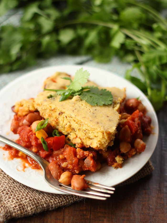 Vegetarian Tamale Pie
 Three Bean Vegan Tamale Pie Connoisseurus Veg