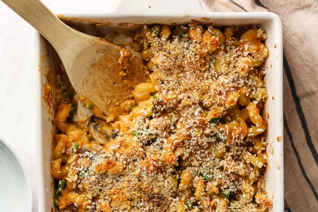 Vegetarian Tuna Noodle Casserole
 Vegan Tempeh "Tuna" Casserole Gluten Free Okonomi Kitchen