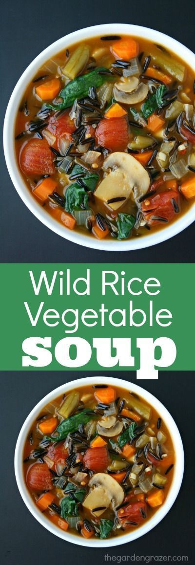 Vegetarian Wild Rice Recipes
 Wild Rice Ve able Soup The Garden Grazer With images