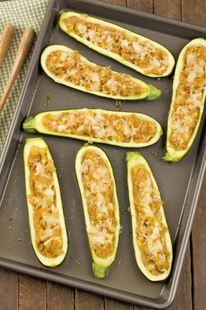 Vegetarian Zucchini Boats
 Stuffed Zucchini Boats Recipe