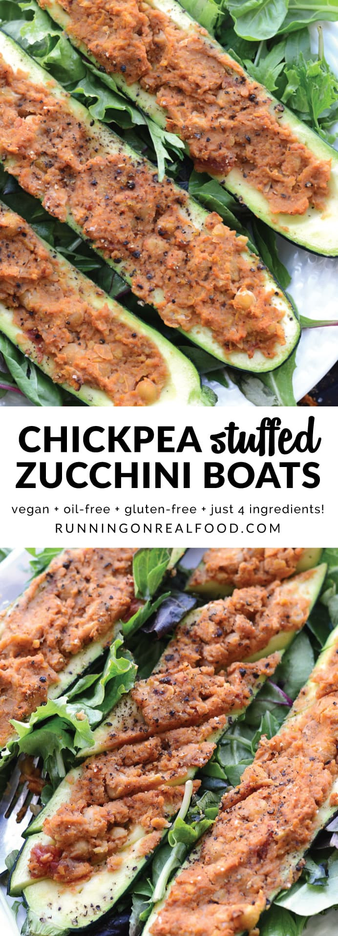 Vegetarian Zucchini Boats
 Chickpea Stuffed Zucchini Boats