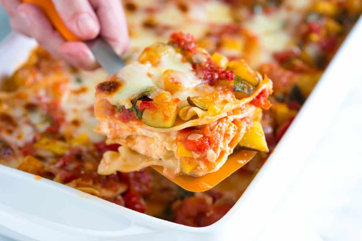 Veggie Lasagna Recipe Simple
 Easy Ve able Lasagna