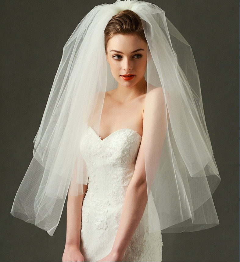 Veils For Wedding
 wedding veil 2017 fluffy bridal veil two layers short veil