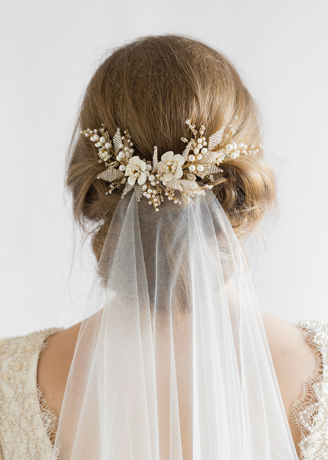 Veils For Wedding
 JASMINE Floral Wedding Hair b TANIA MARAS