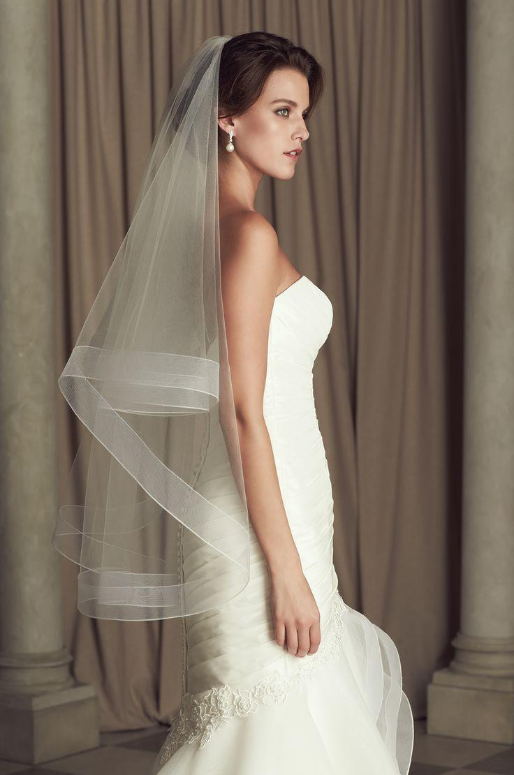Veils For Wedding
 Simple Elegant Cheap Ivory White Tulle Wedding Bridal