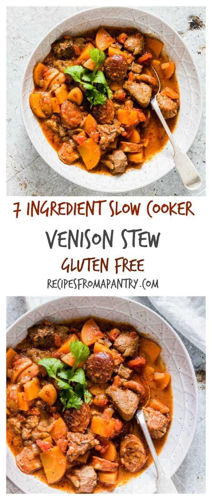 Venison Recipes Slow Cooker
 7 Ingre nt Slow Cooker Venison Stew Recipes From A Pantry
