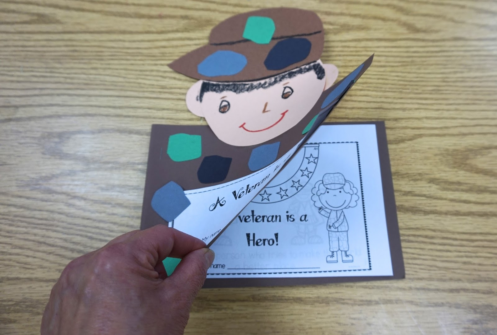 Veterans Day Crafts For Kids
 Veteran s Day Craft and Book for Kids