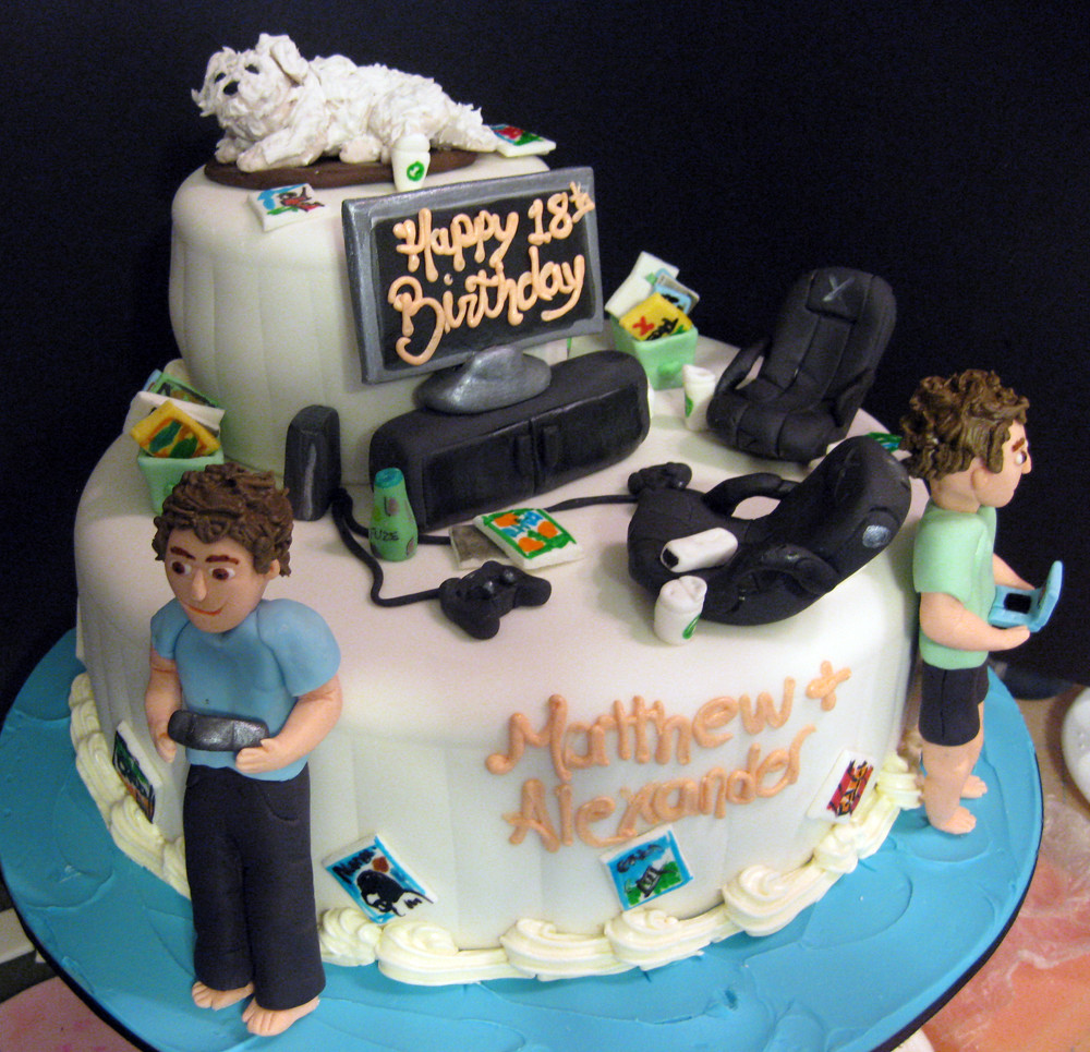 Video Game Birthday Cake
 Hyper Personalized Cakes everything but the kitchen sink