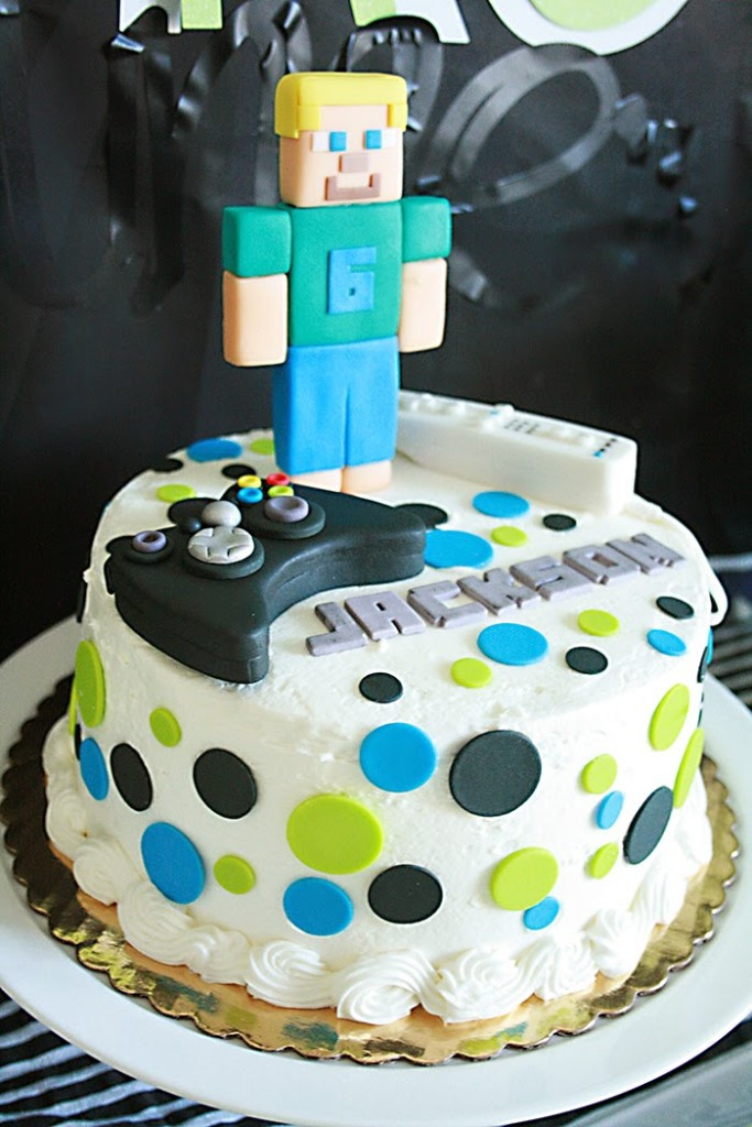 Video Game Birthday Cake
 Video Game Birthday Party Darling Darleen