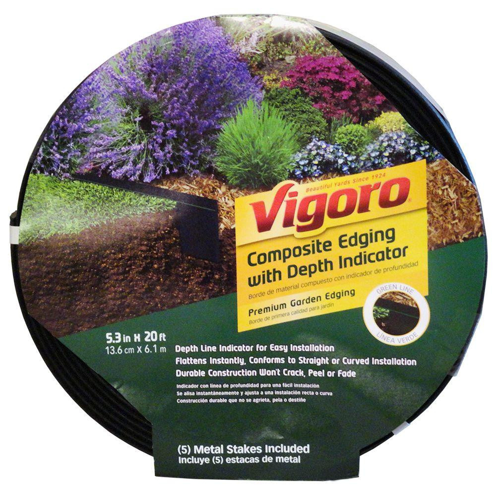 Vigoro Landscape Edging
 Vigoro 20 ft Premium Black posite Edging VG