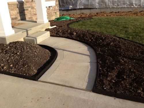 Vigoro Landscape Edging
 Vigoro EcoBorder 4 ft Black Rubber Landscape Edging 6