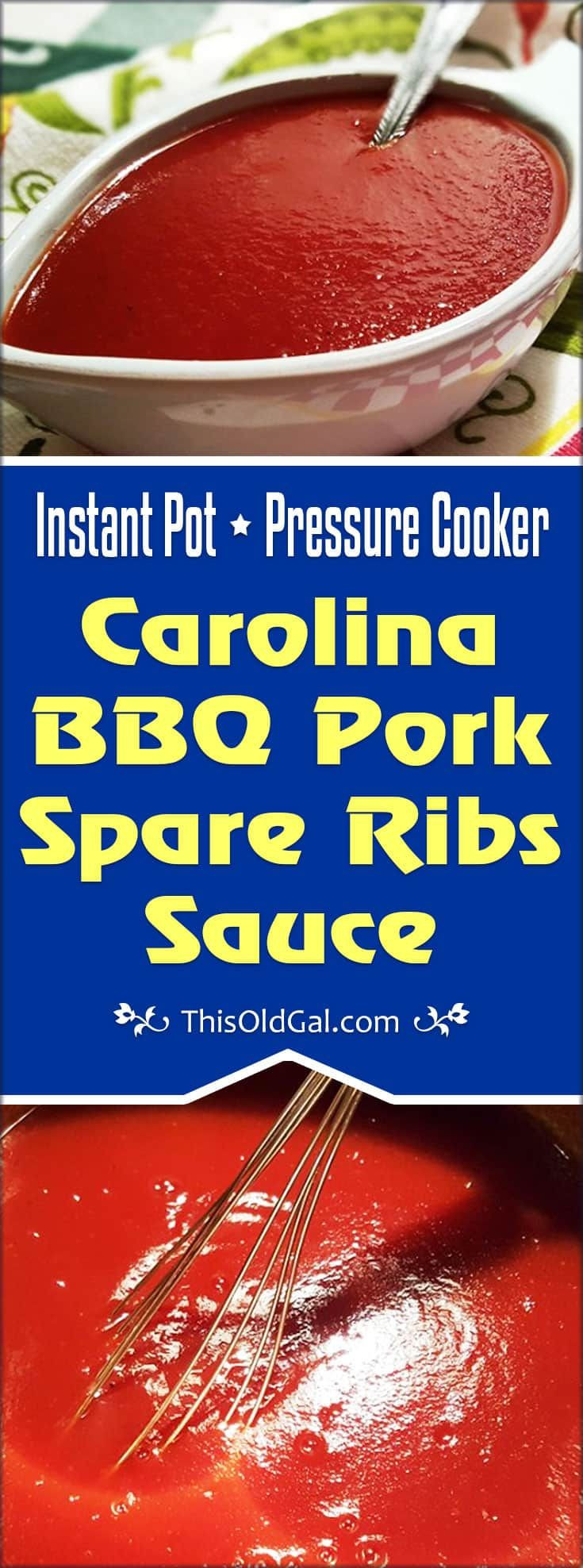 Vinegar Based Bbq Sauce For Ribs
 Pressure Cooker Carolina BBQ Pork Spare Ribs Sauce