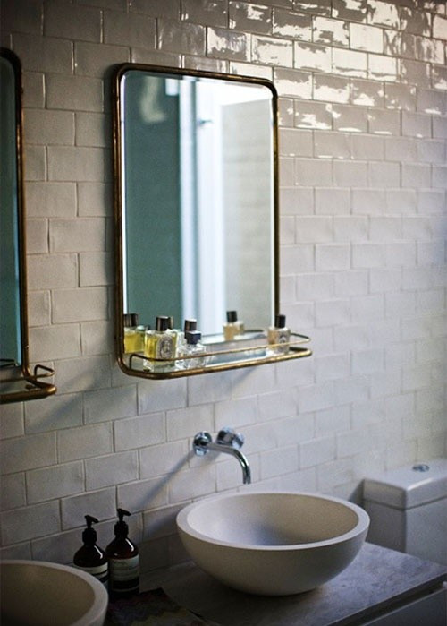 Vintage Bathroom Mirror
 Design Sleuth 5 Bathroom Mirrors with Shelves Remodelista