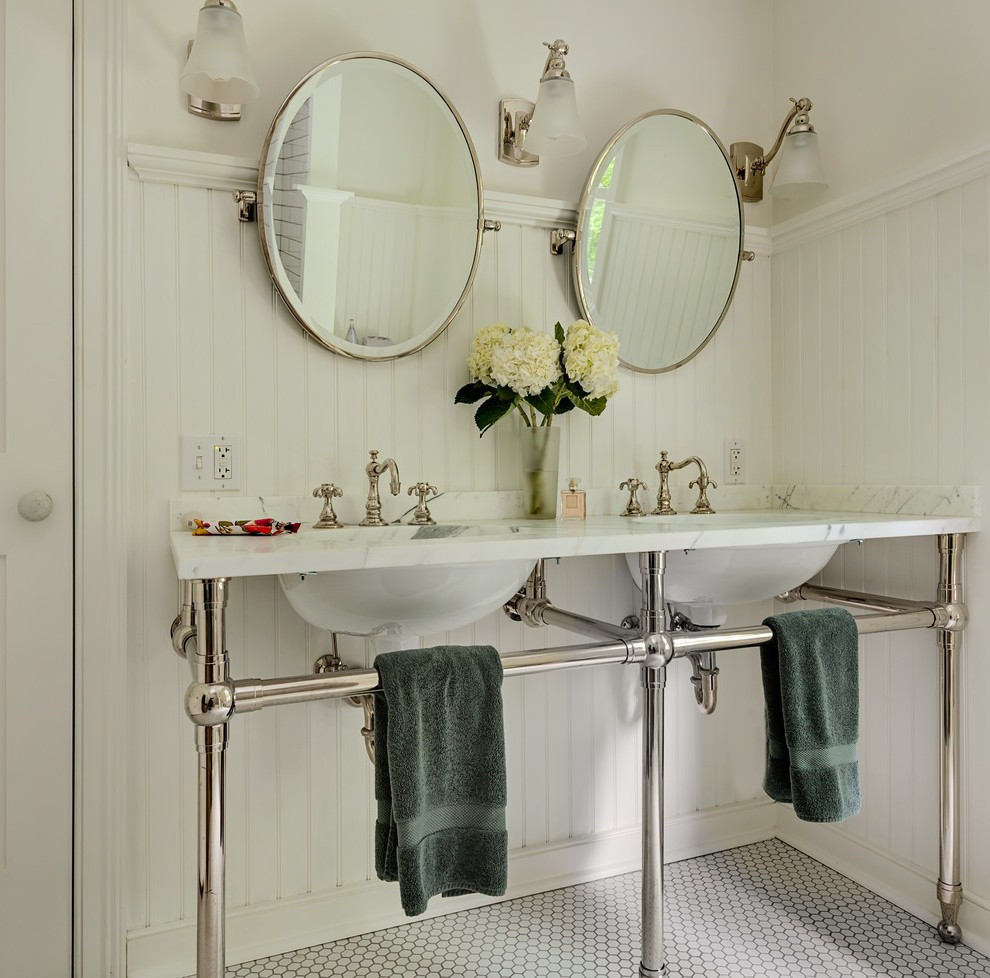 Vintage Bathroom Mirror
 Impressive Antique Mirrors For Bathrooms with Undermount