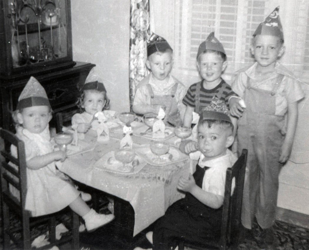 Vintage Birthday Party
 vintage photo Little Child Birthday Party Friends and PArty