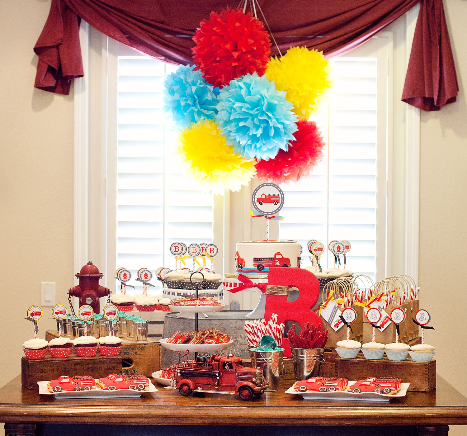 Vintage Birthday Party
 A Vintage Firetruck Birthday Party Anders Ruff Custom