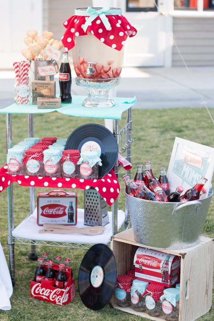 Vintage Birthday Party
 Kara s Party Ideas Retro Diner Themed Mother s Day Party