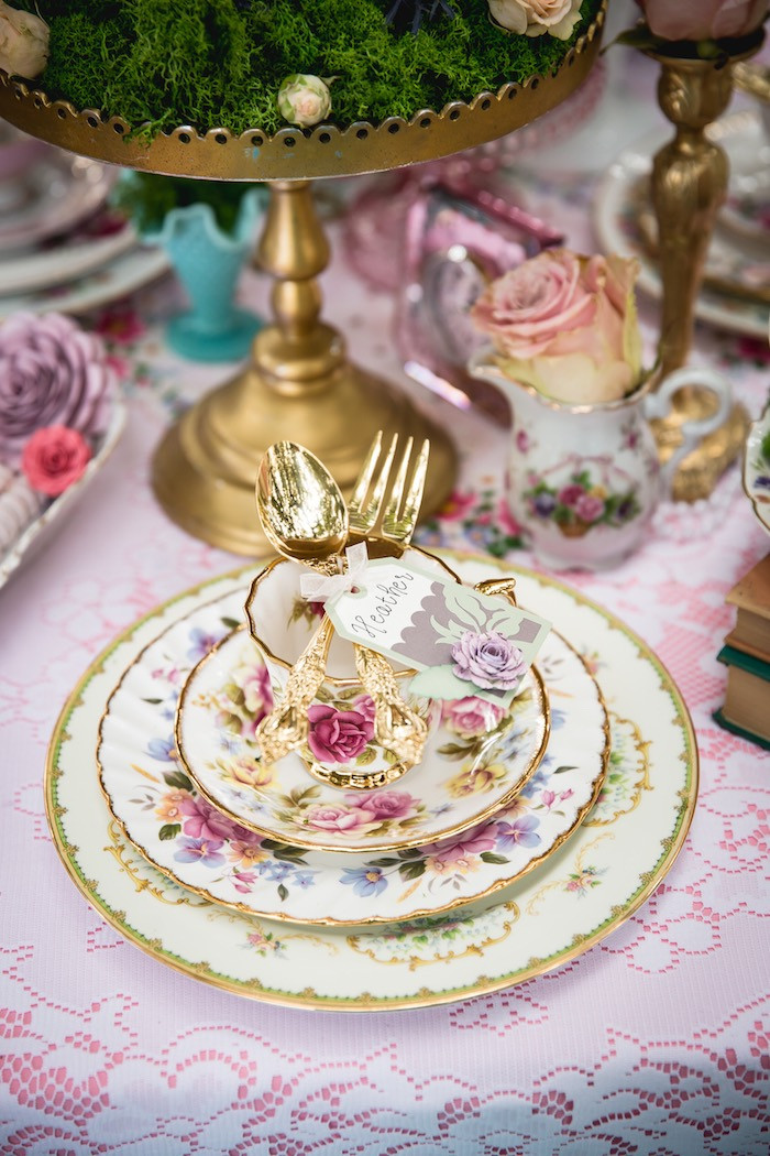 Vintage Tea Party Ideas
 Kara s Party Ideas Vintage Tea Party