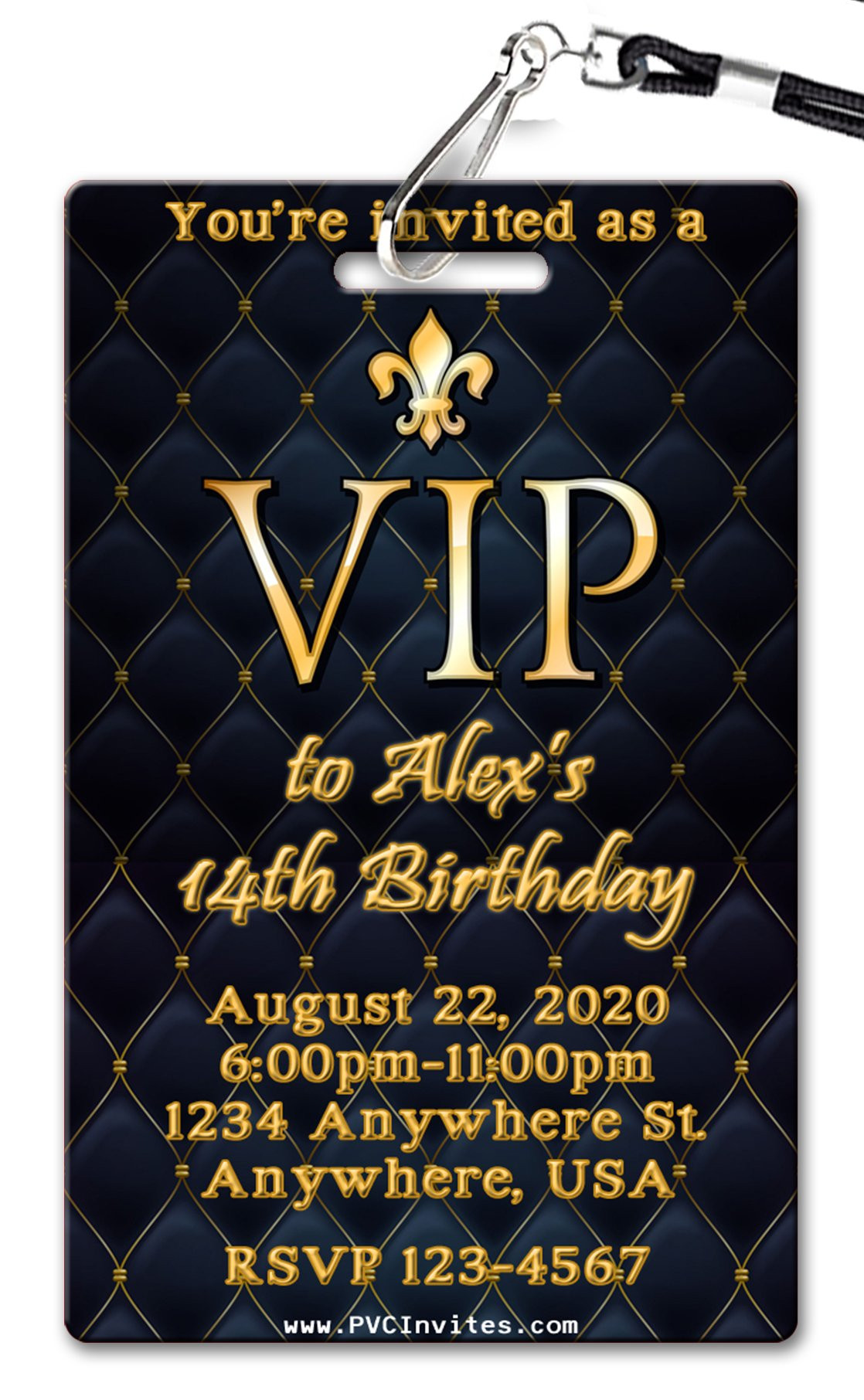 Vip Birthday Invitations
 VIP Birthday Invitations PVC Invites VIP Birthday