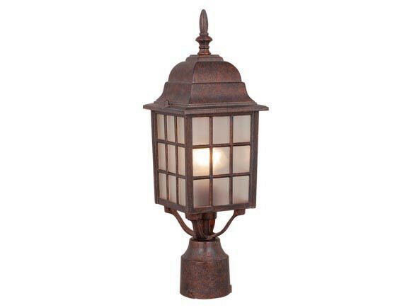 Vista Landscape Lighting
 1 Light Outdoor Vaxcel Vista Porch Post Lighting Royal