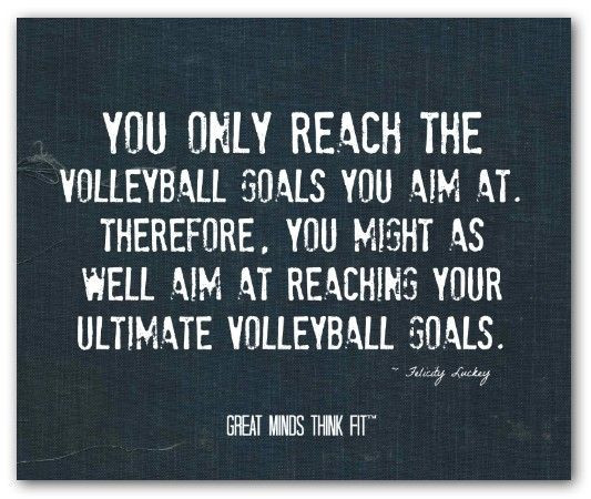 Volleyball Motivational Quotes
 Inspirational Volleyball Quotes QuotesGram