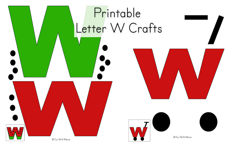 W Crafts For Preschoolers
 Letter W Worksheets For Preschool Kindergarten Fun