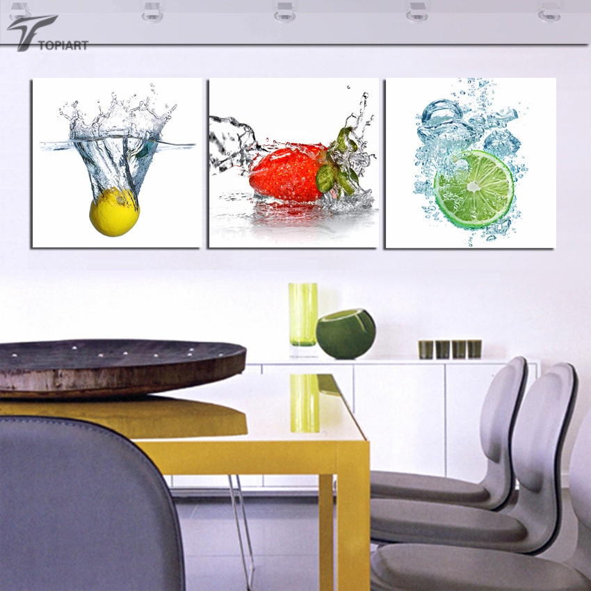 Wall Art Kitchen
 Modern Decor Wall Art Canvas Prints Fresh Fruit