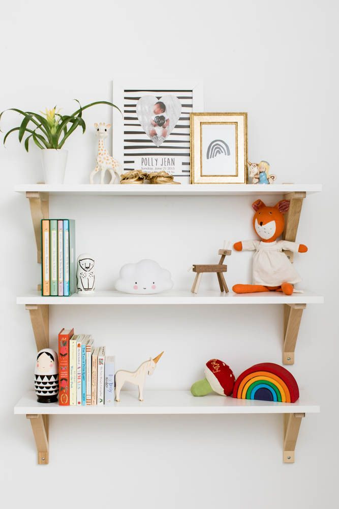 Wall Bookshelf For Kids Room
 A Tiny Nursery with Huge Style