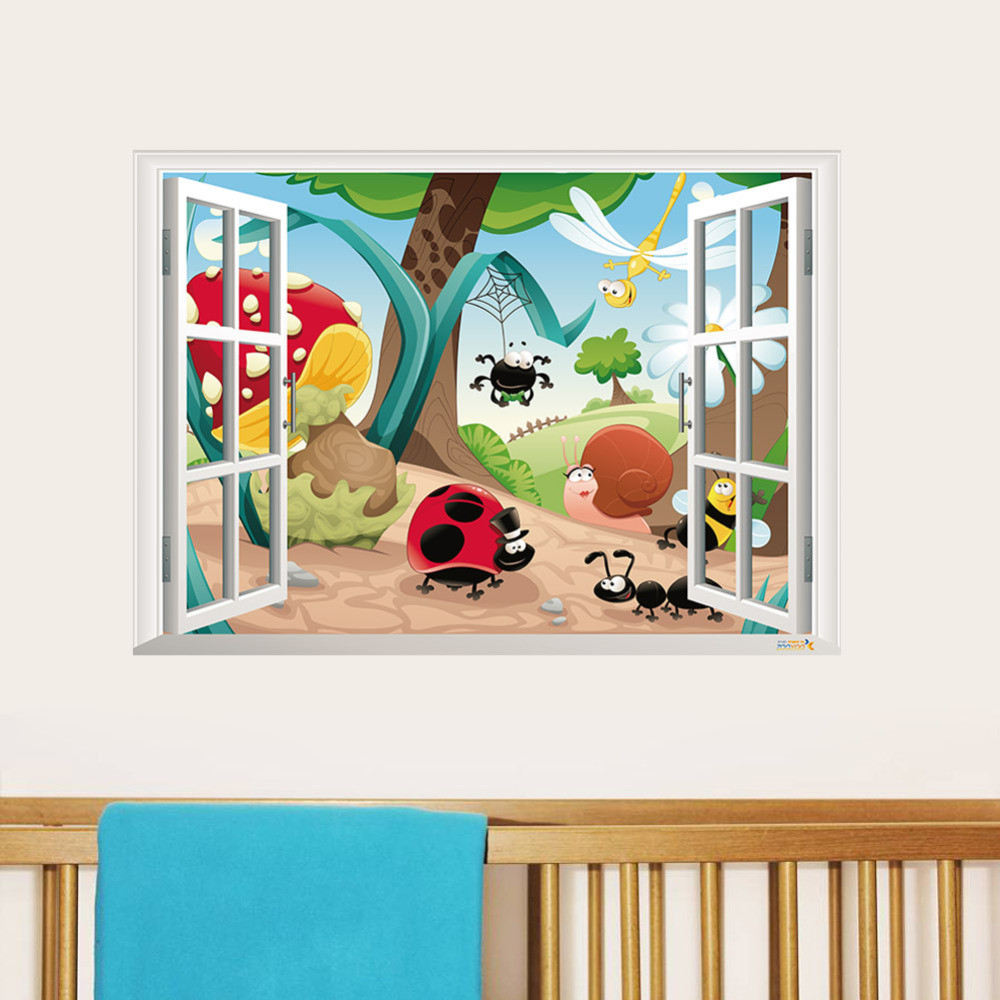 Wall Decor Stickers For Kids
 cute cartoon Bug Life home decor child wall sticker for