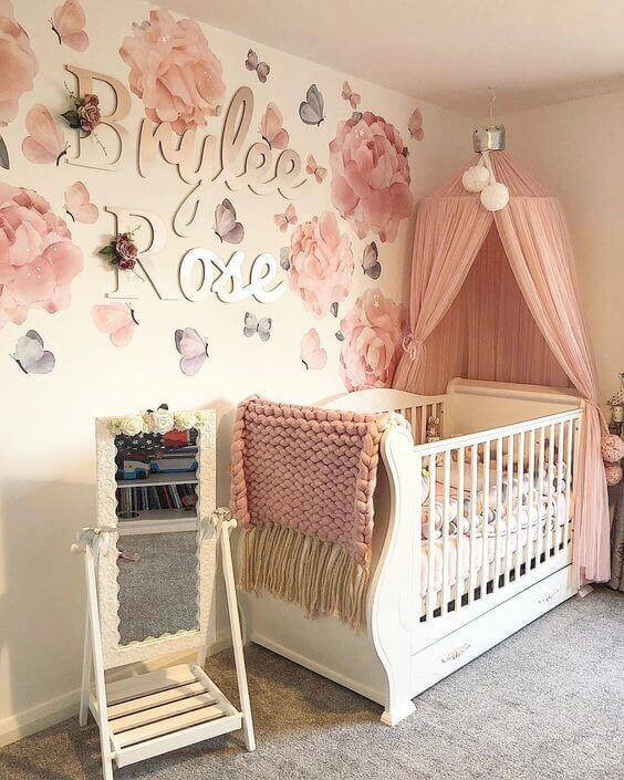 Wall Decorations For Baby Girl Room
 50 Inspiring Nursery Ideas for Your Baby Girl Cute