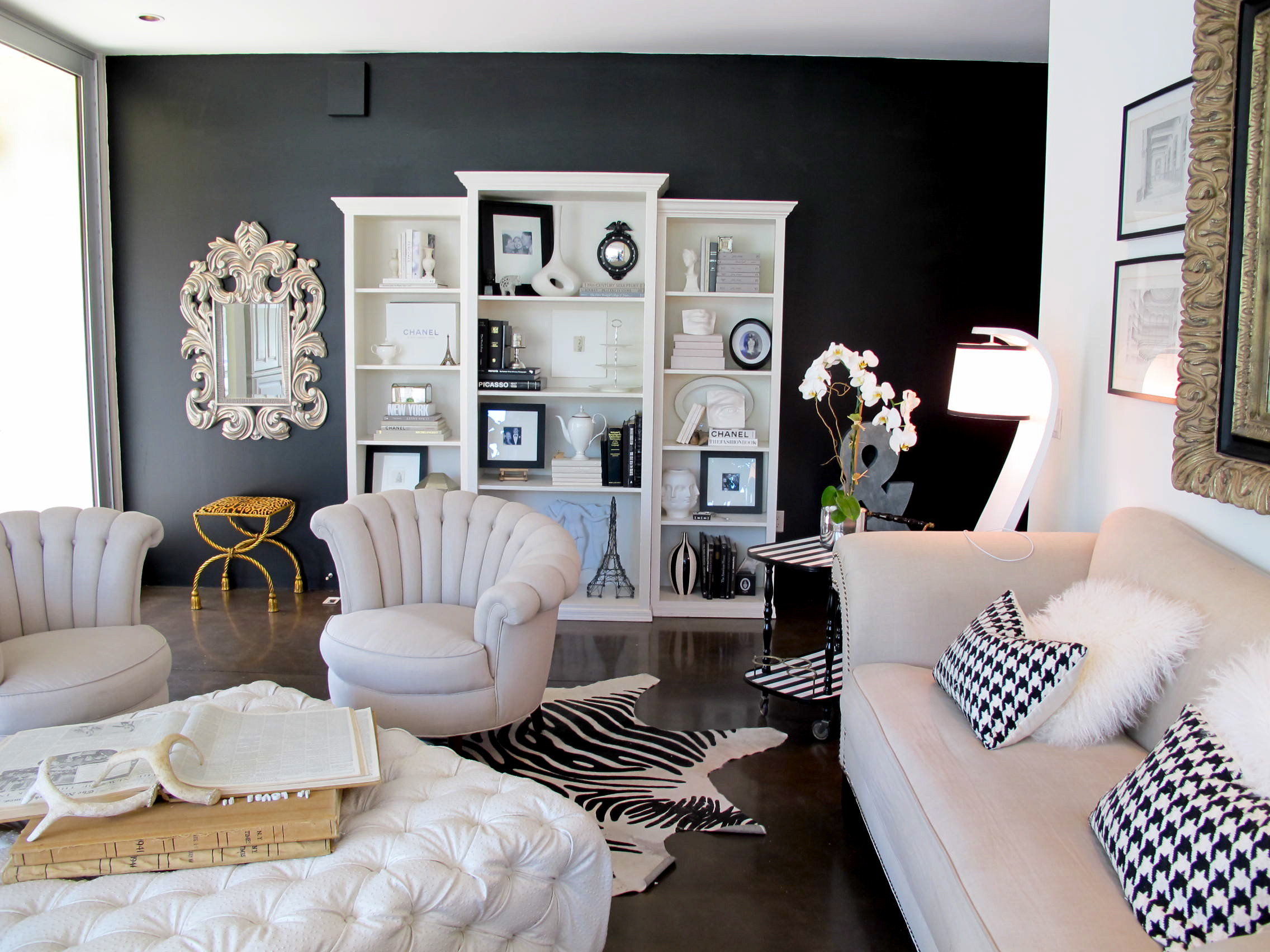 Wall Pictures For Living Room
 Try it I painted my living room wall black – Jaimee Rose