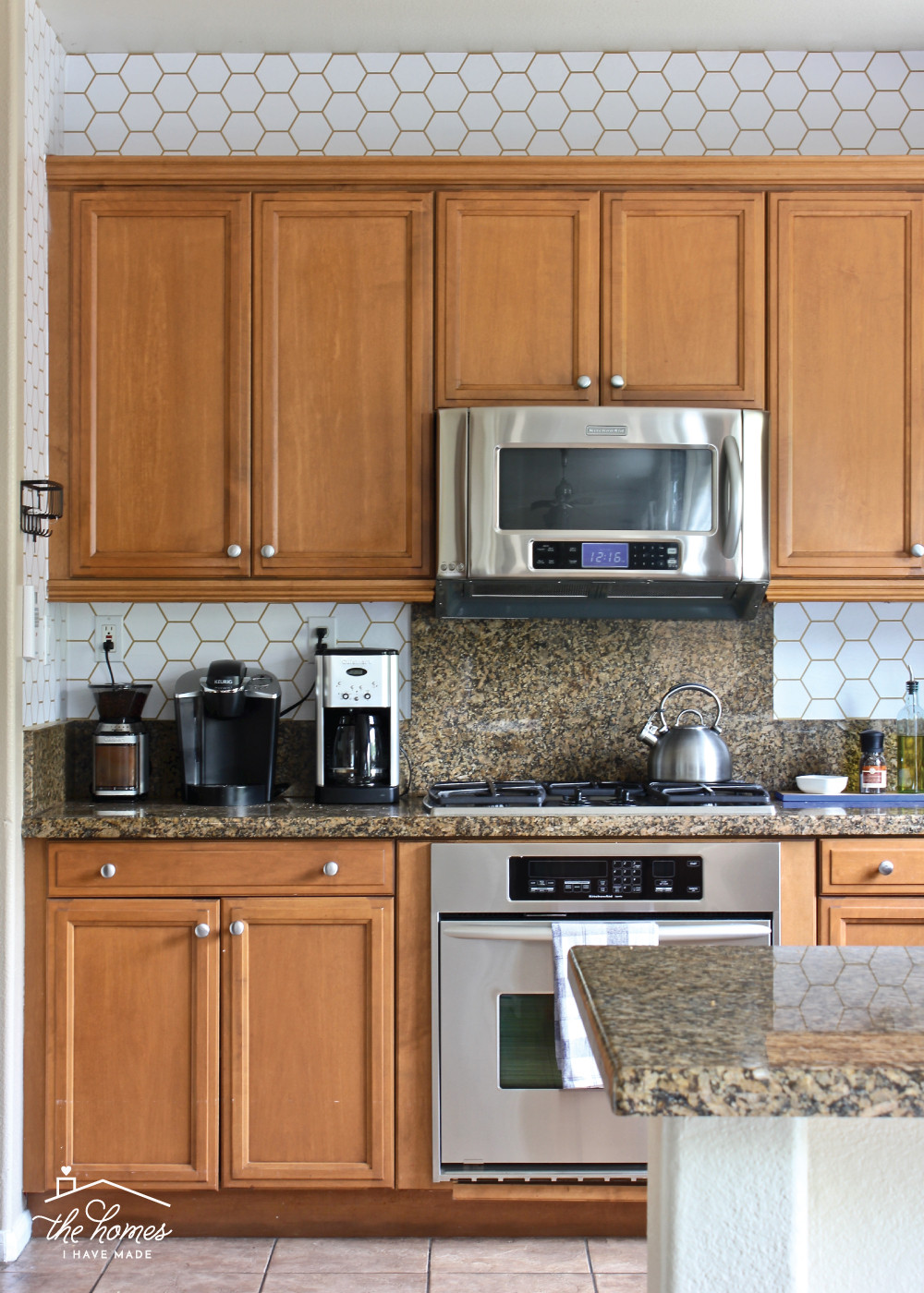 Wallpaper Backsplash In Kitchen
 How to Wallpaper a Backsplash