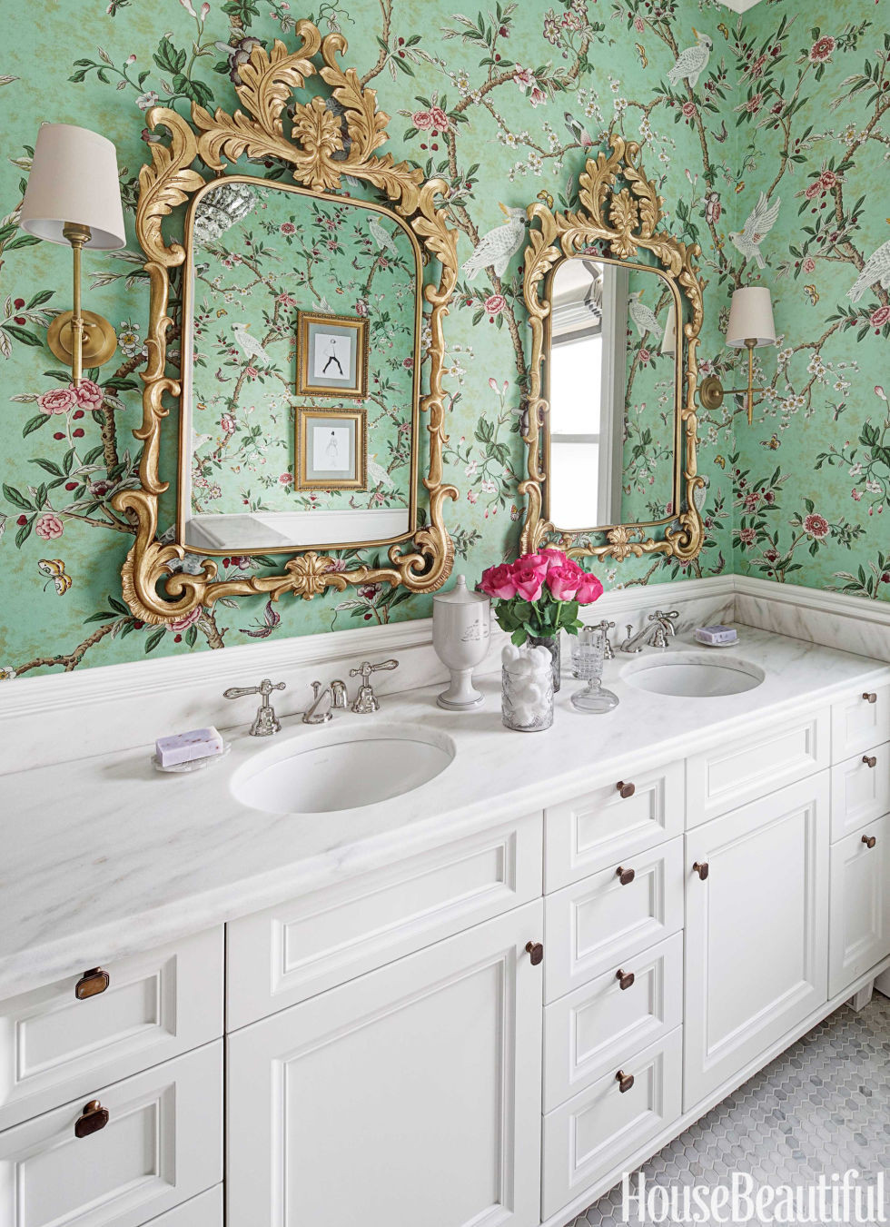 Wallpaper Bathroom Ideas
 30 Gorgeous Wallpapered Bathrooms