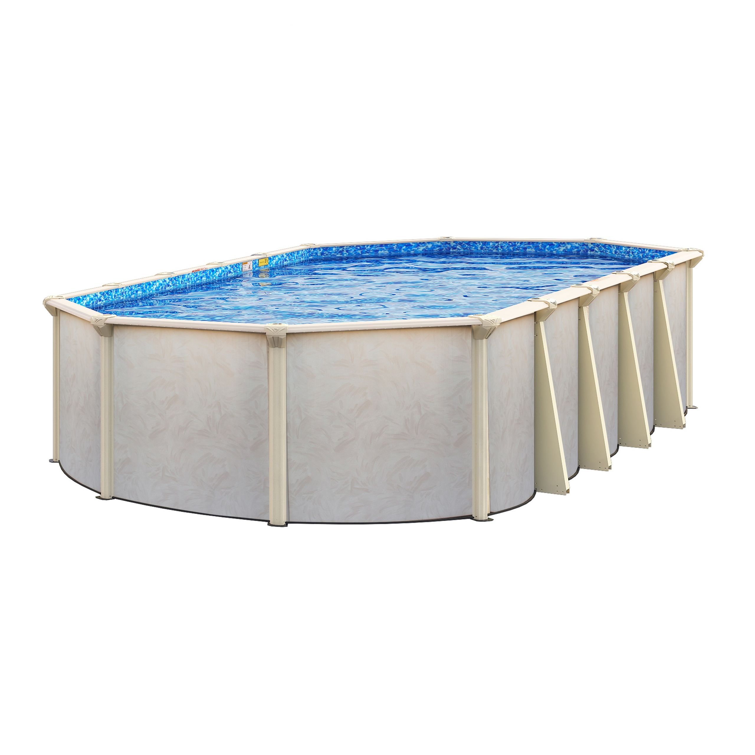 Walmart Above Ground Pool
 Embassy Pools Grand Haven Oval Ground Pool Package