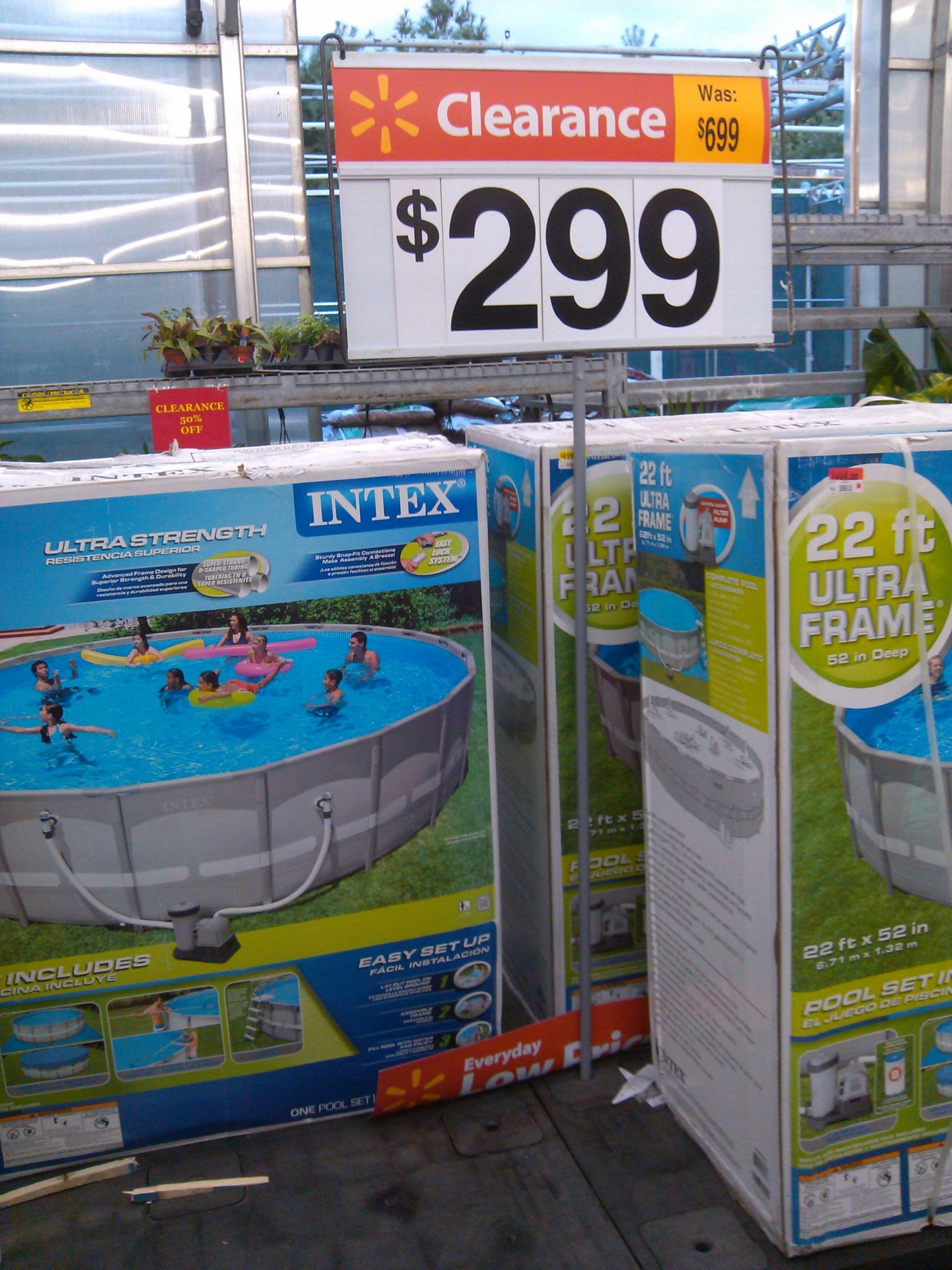 Walmart Above Ground Pool
 ground swimming pool prices at Walmart slashed in