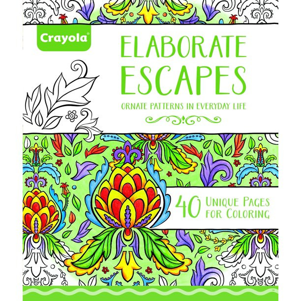 Walmart Adult Coloring Books
 Crayola 40 Page Elaborate Escapes Adult Coloring Book