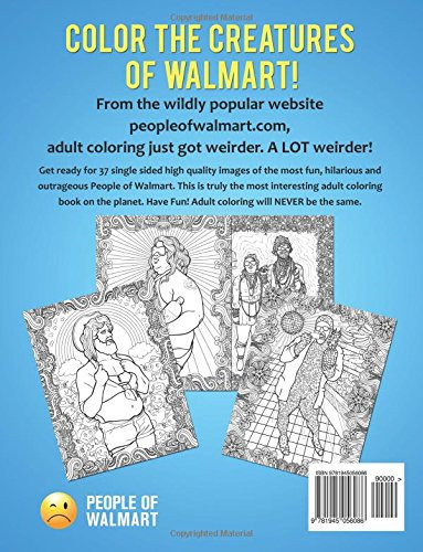 Walmart Adult Coloring Books
 People of Walmart Adult Coloring Book Rolling Back