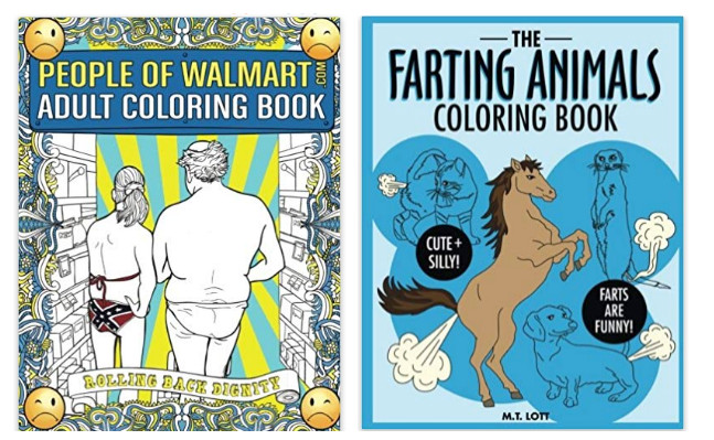 Walmart Adult Coloring Books
 Amazon GAG Gifts The Farting Animals People of