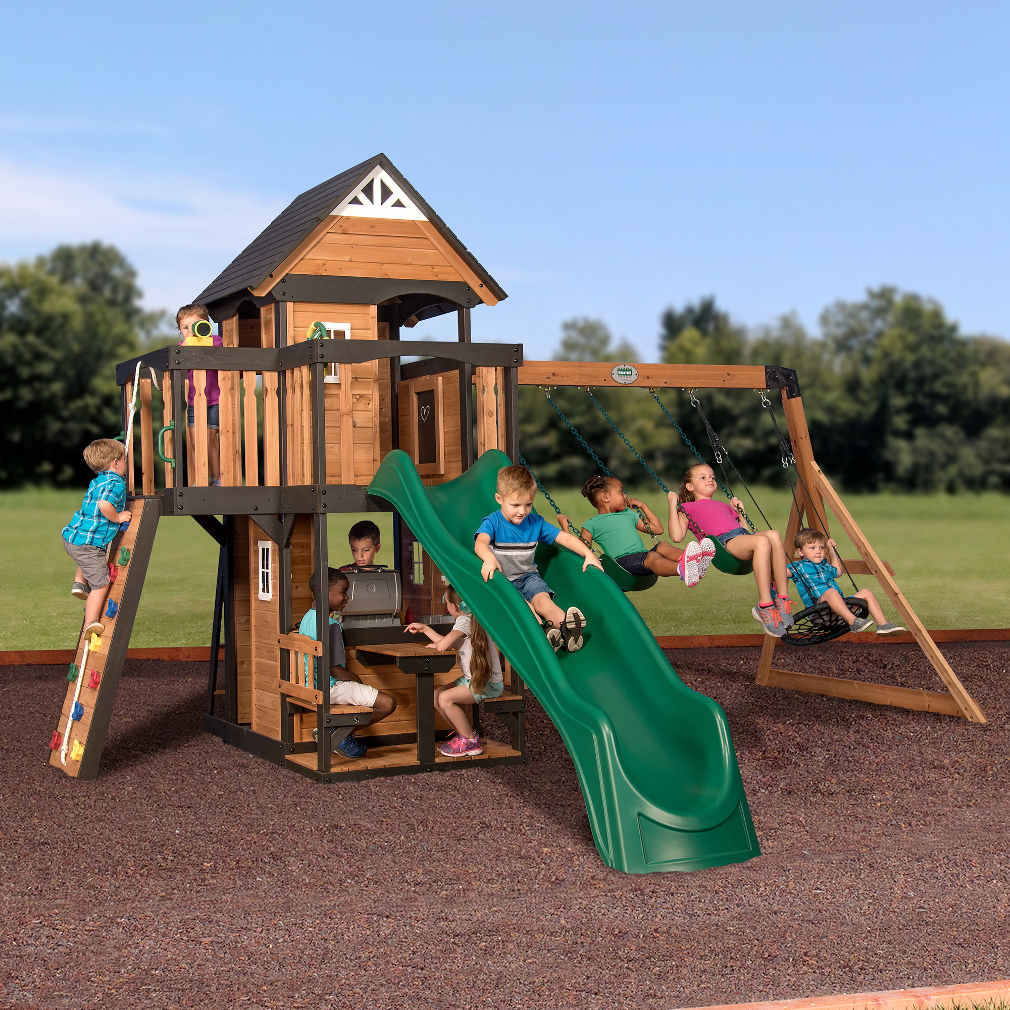 Walmart Backyard Discovery Swing Set
 Backyard Discovery Canyon Creek Swing Set Walmart