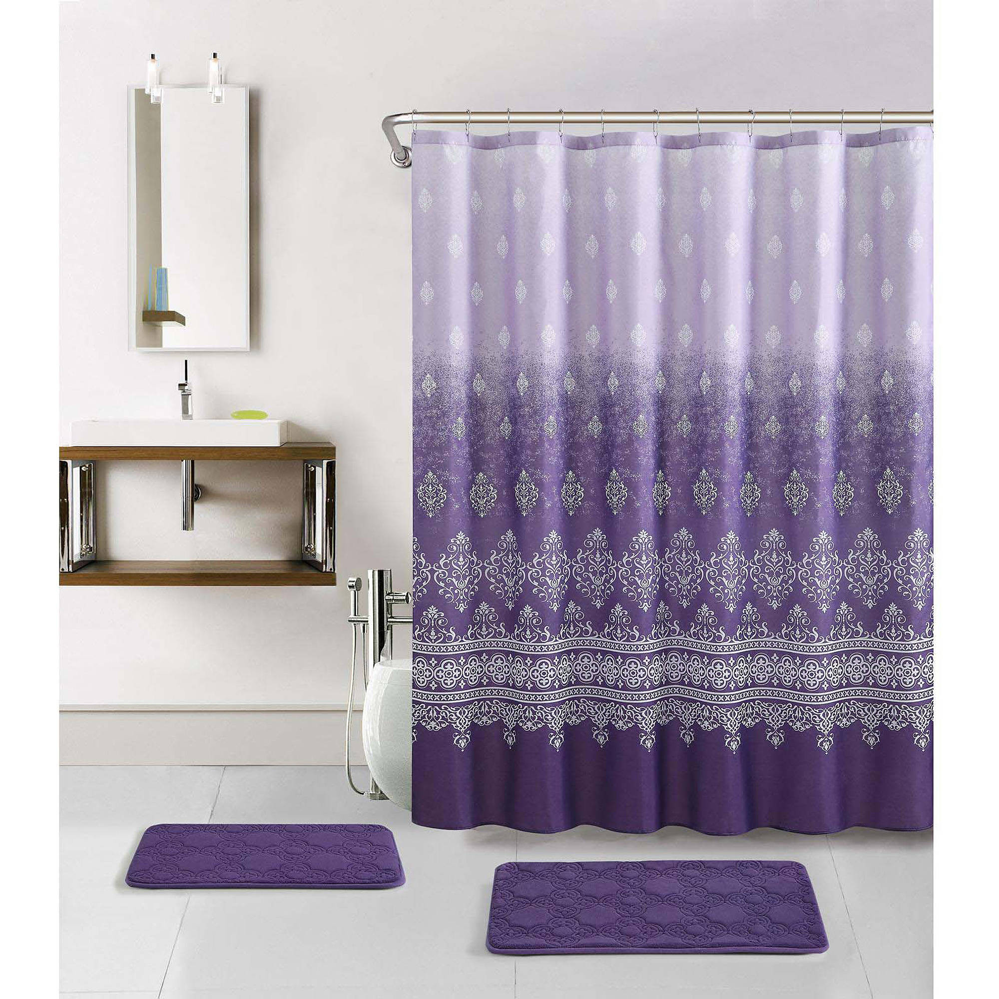 Walmart Bathroom Shower Curtain Sets
 Curtain Walmart Shower Curtain For Cute Your Bathroom