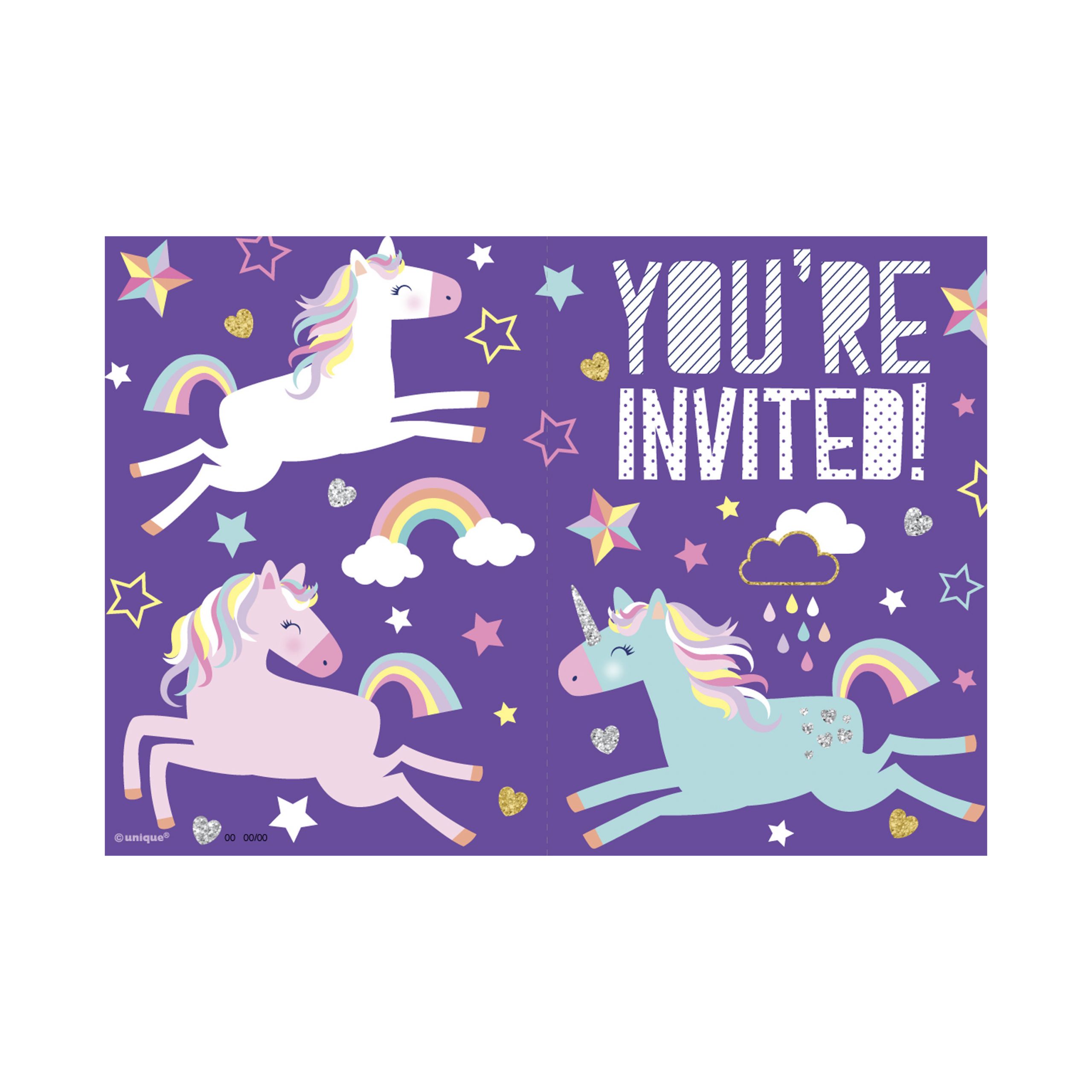 Walmart Birthday Party Invitations
 Unicorn Party Invitations 8ct Walmart