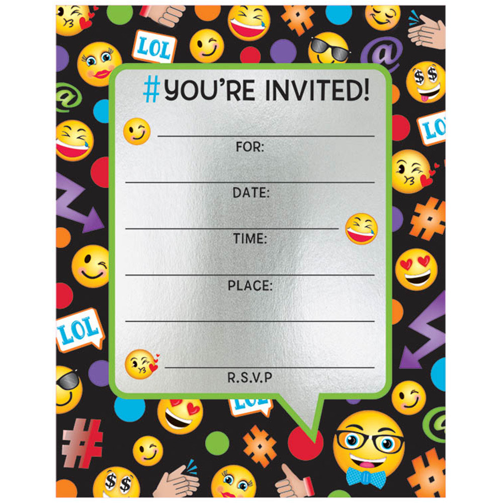 Walmart Birthday Party Invitations
 Emoji Foil Birthday Party Invitations 8 Count Party