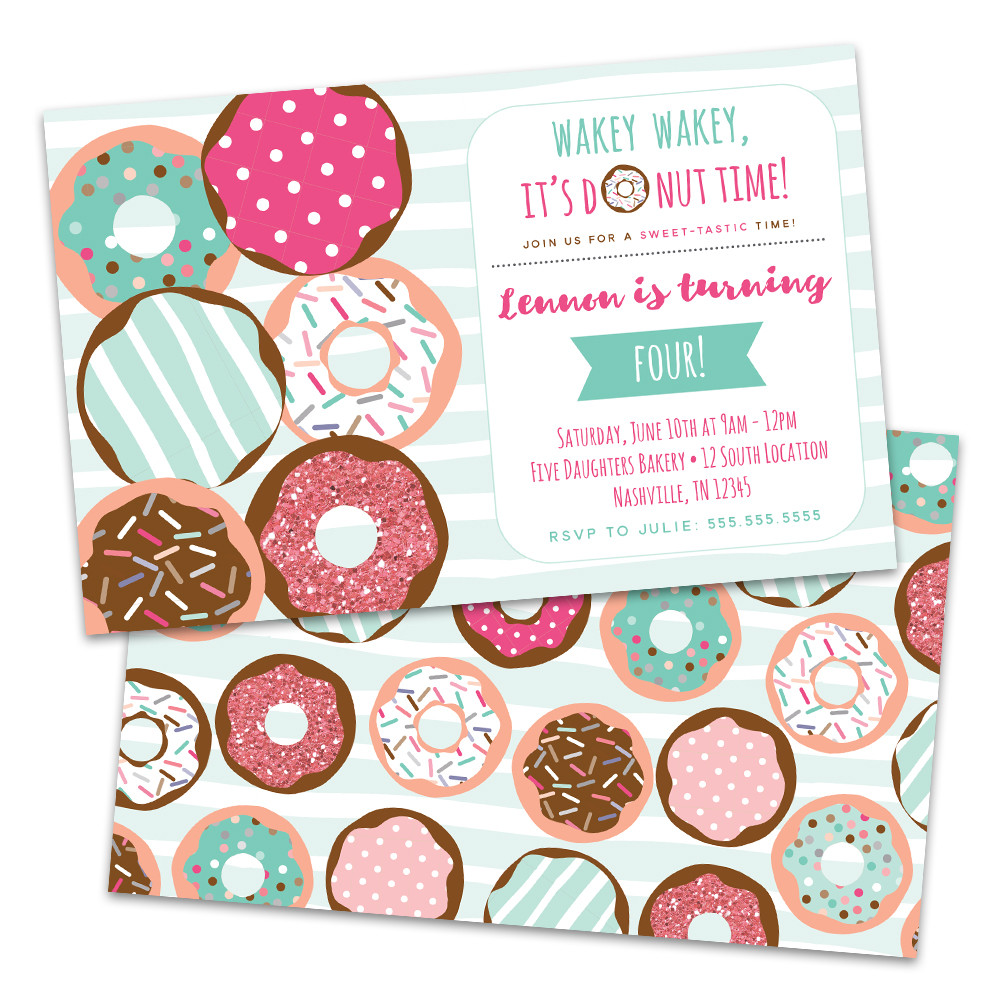 Walmart Birthday Party Invitations
 Personalized Donuts Birthday Party Invitations Walmart