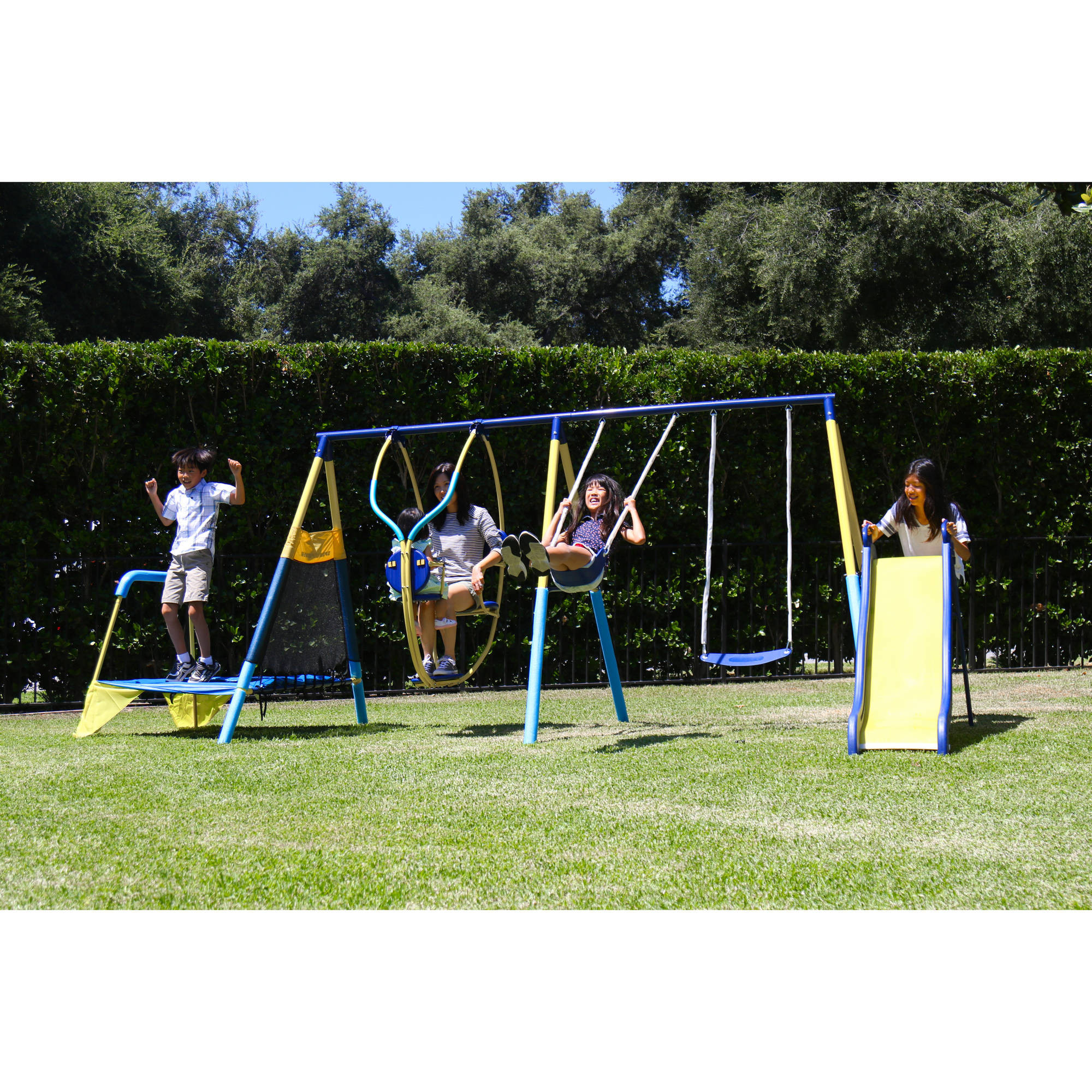 Walmart Kids Swing
 Amazing Saving Metal Swing Set Walmart